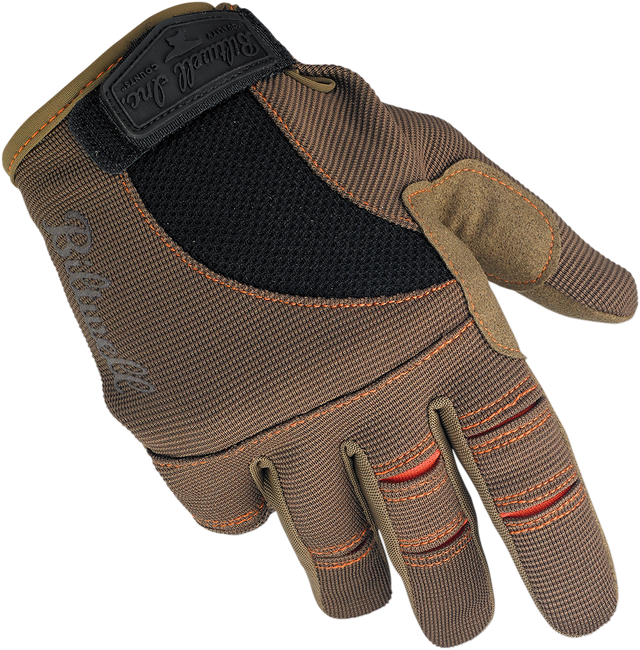 BILTWELL Moto Gloves - Brown/Orange - XS 1501-0206-001