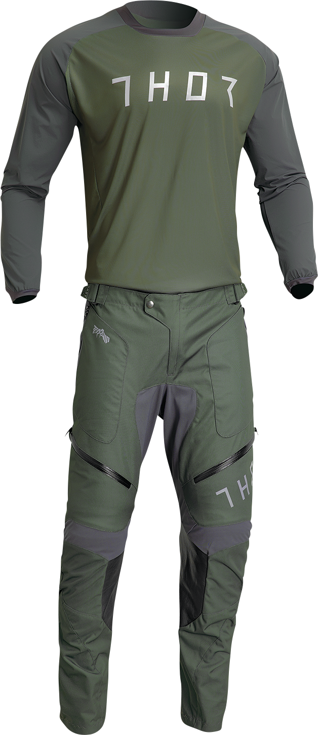 THOR Terrain Jersey - Army/Charcoal - Small 2910-7166