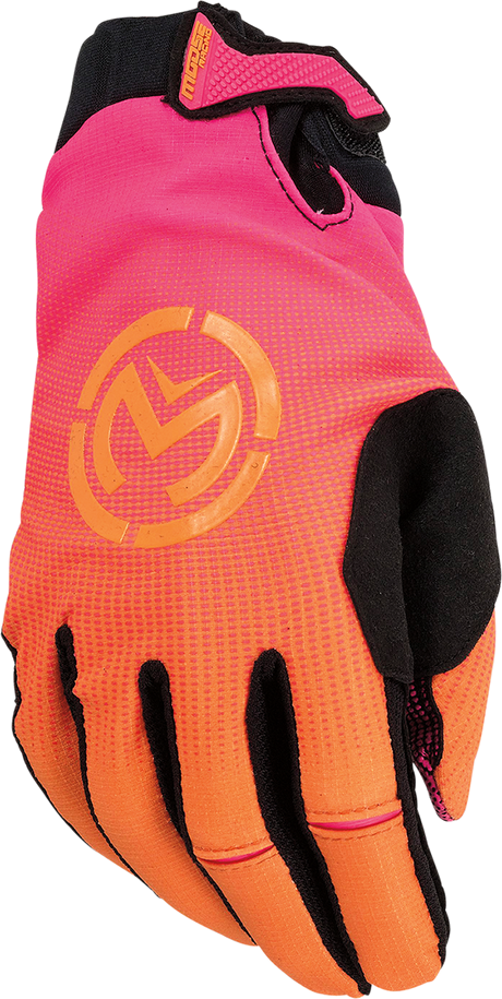 MOOSE RACING SX1* Gloves - Pink/Orange - 2XL 3330-7331 - Cycle City Outdoors