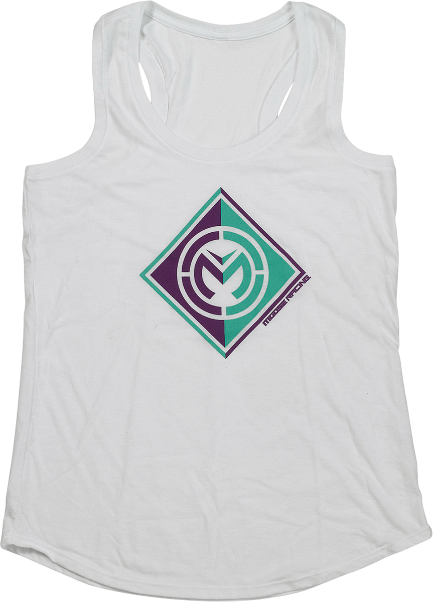 MOOSE RACING Women's Insignia Tank - White - Medium 3031-4163