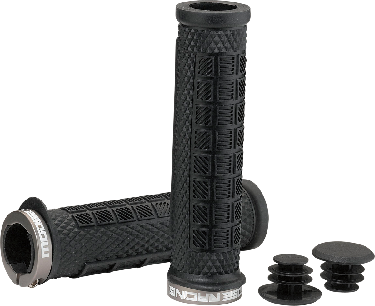 MOOSE RACING Mountain Bike Lock-On Grips - Black - 129 mm PRO-K524EP1-OD - Cycle City Outdoors