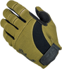 BILTWELL Moto Gloves - Olive/Black - Medium 1501-0309-003