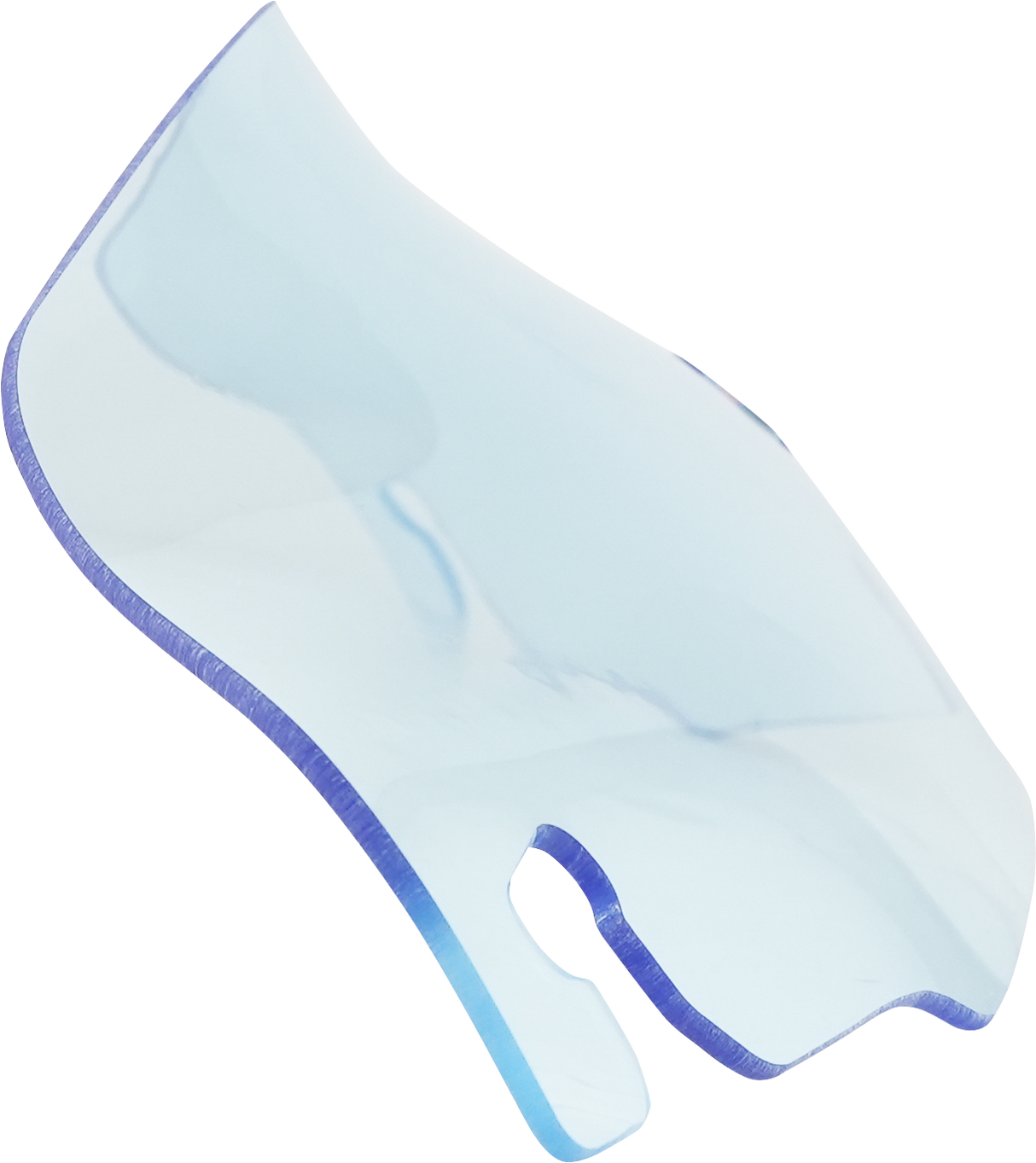 KLOCK WERKS Kolor Flare* Windshield - 3-1/2" - Blue Ice - FLR KWW-01-0657