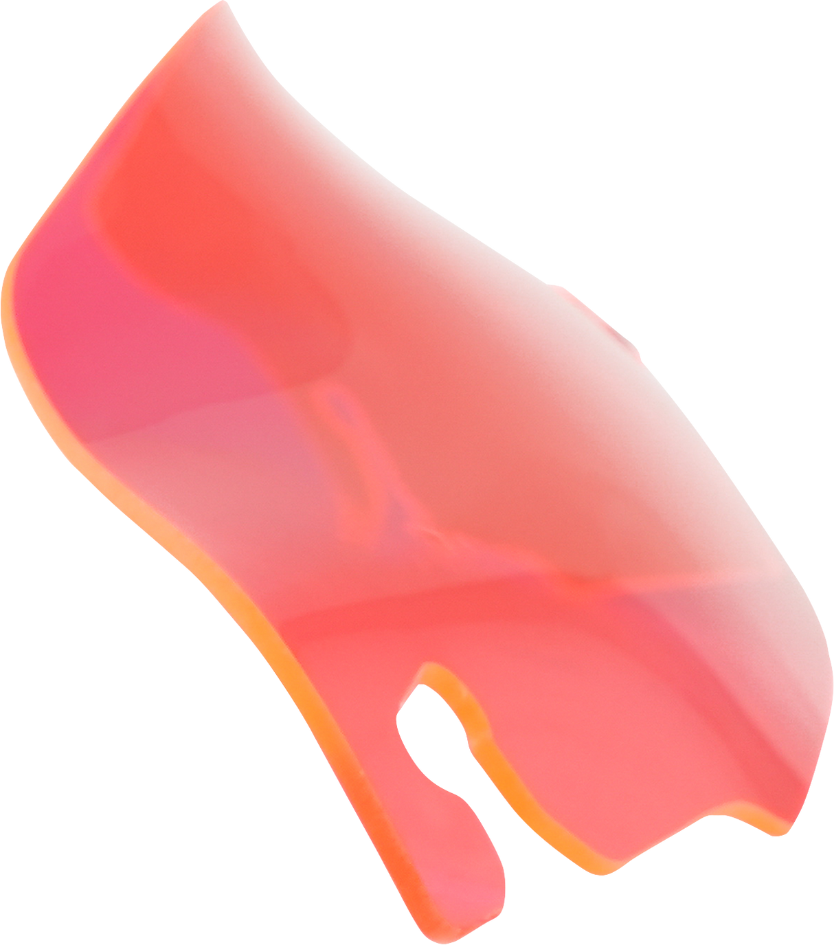 KLOCK WERKS Kolor Flare* Windshield - 3-1/2" - Pink Ice - FLR KWW-01-0655