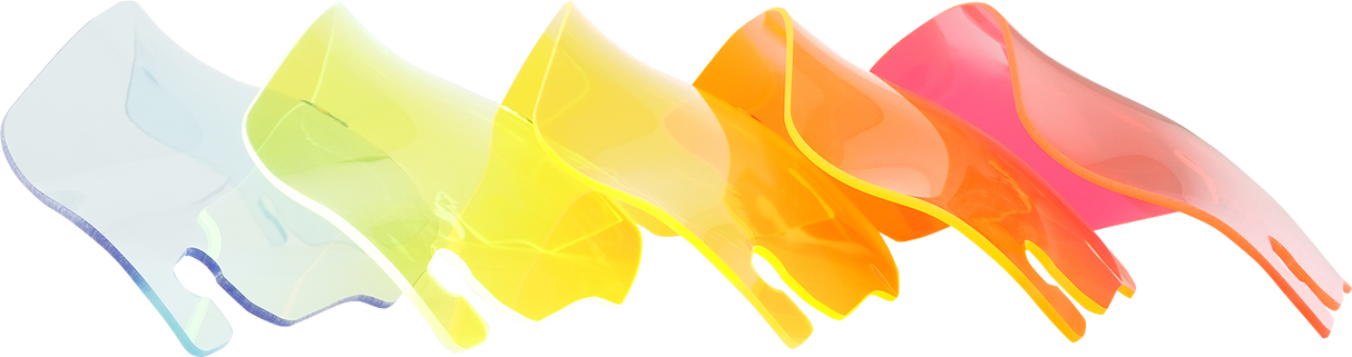 KLOCK WERKS Kolor Flare* Windshield - 3-1/2" - Orange Ice - FLR KWW-01-0653