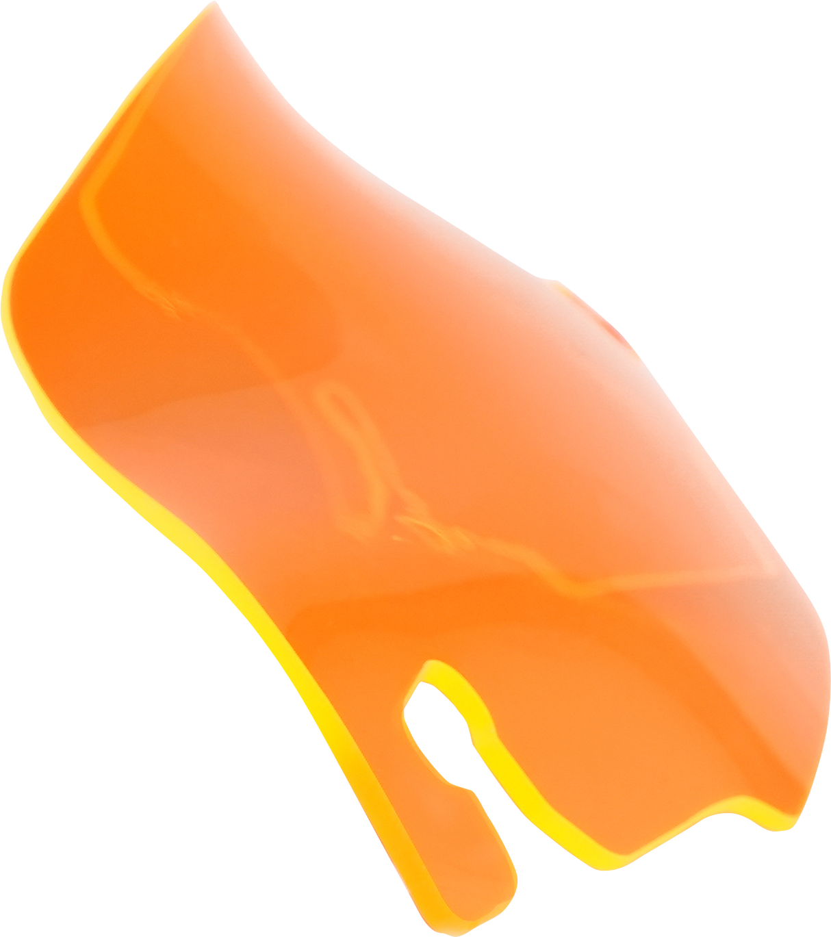 KLOCK WERKS Kolor Flare* Windshield - 3-1/2" - Orange Ice - FLR KWW-01-0653