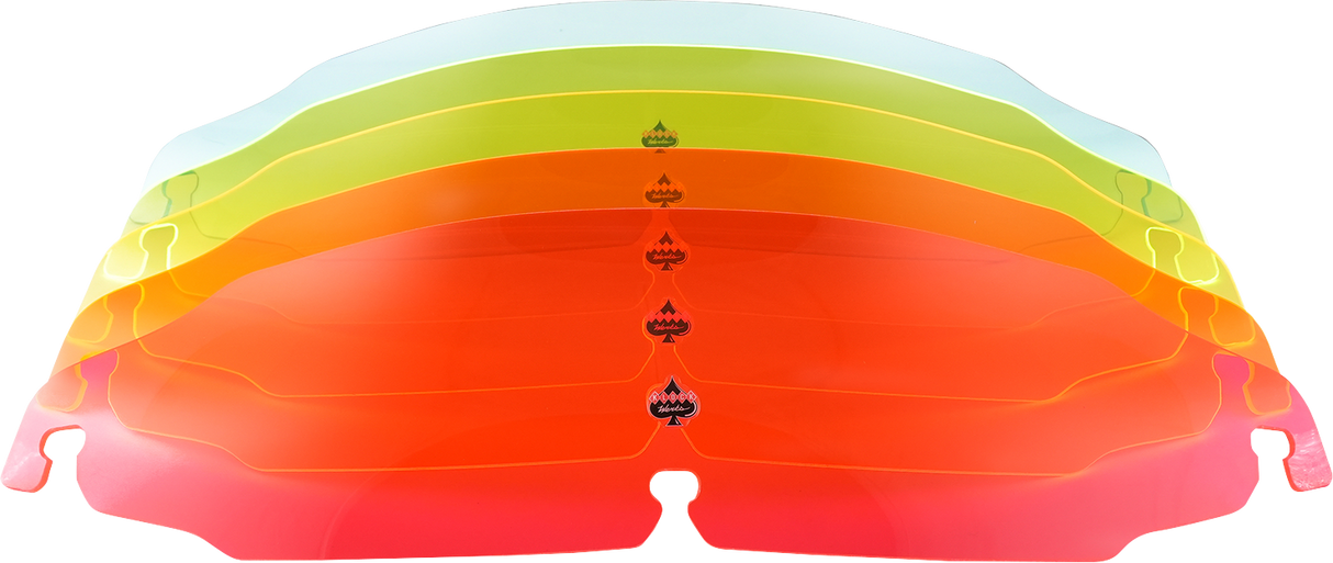 KLOCK WERKS Kolor Flare* Windshield - 3-1/2" - Orange Ice - FLR KWW-01-0653