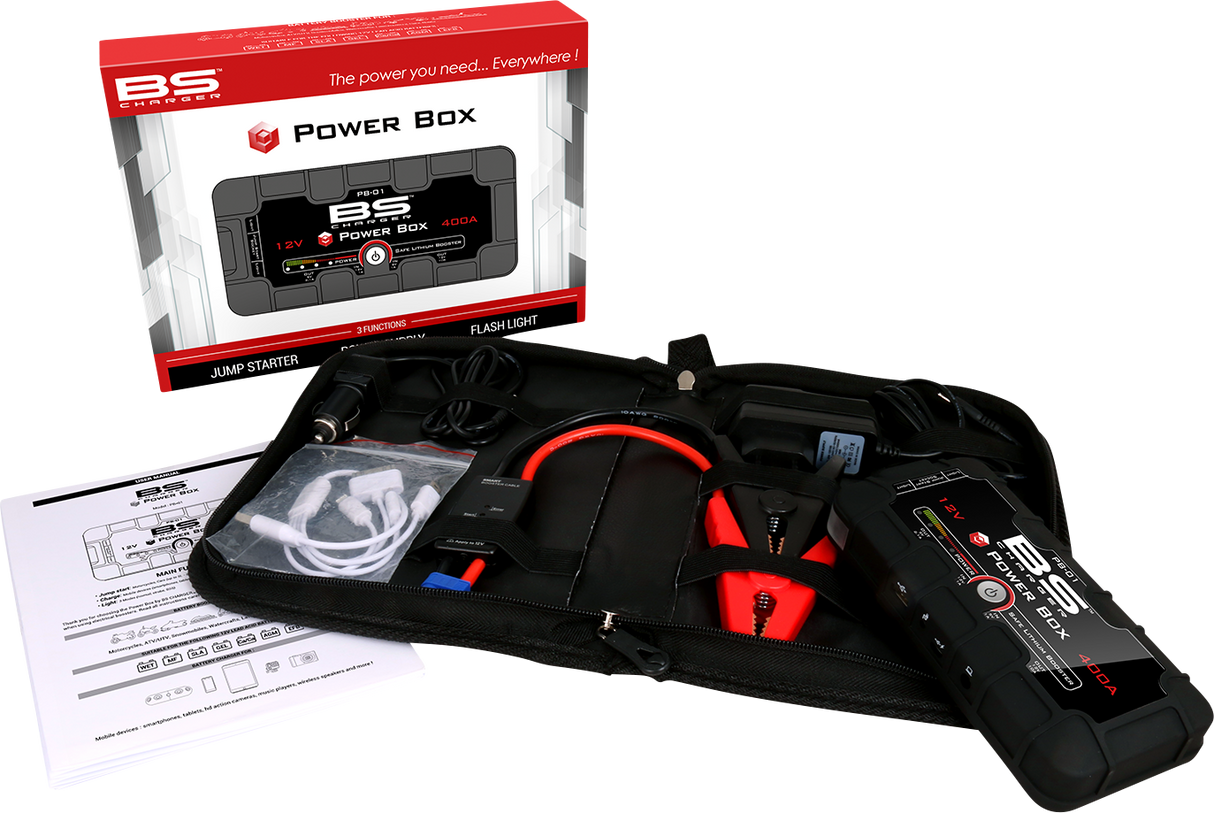 BS BATTERY PB-02 Booster Power Box - Jump Starter 700556
