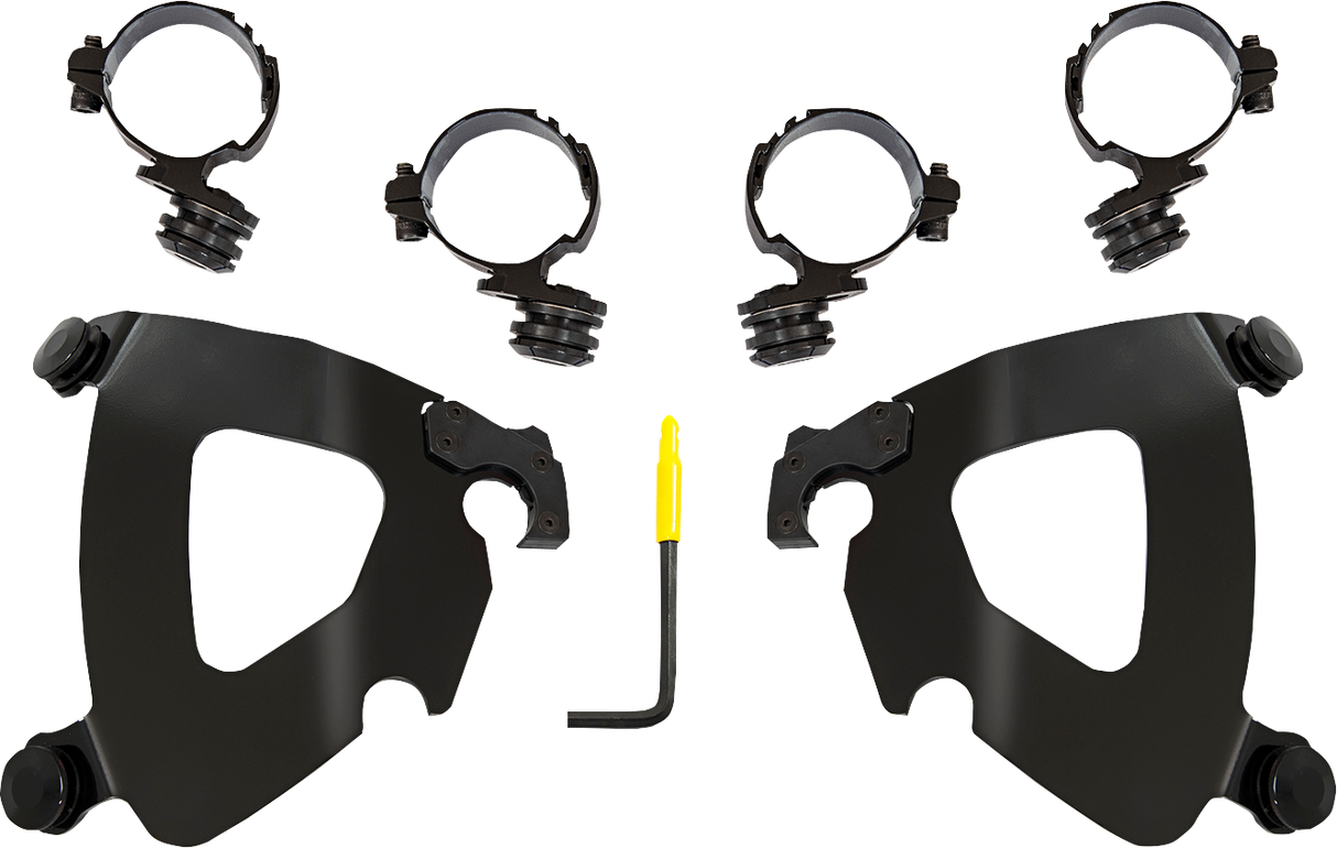 MEMPHIS SHADES Gauntlet Mounting Kit - Black - Honda MEB2068