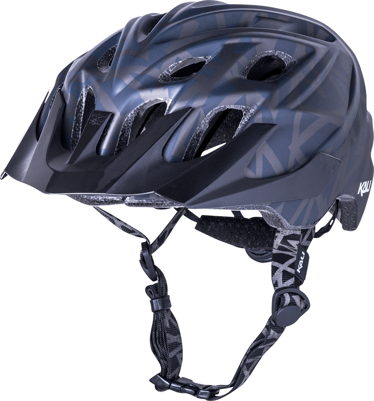 KALI Youth Chakra Plus Helmet - Pyramid - Matte Black 0221421112 - Cycle City Outdoors
