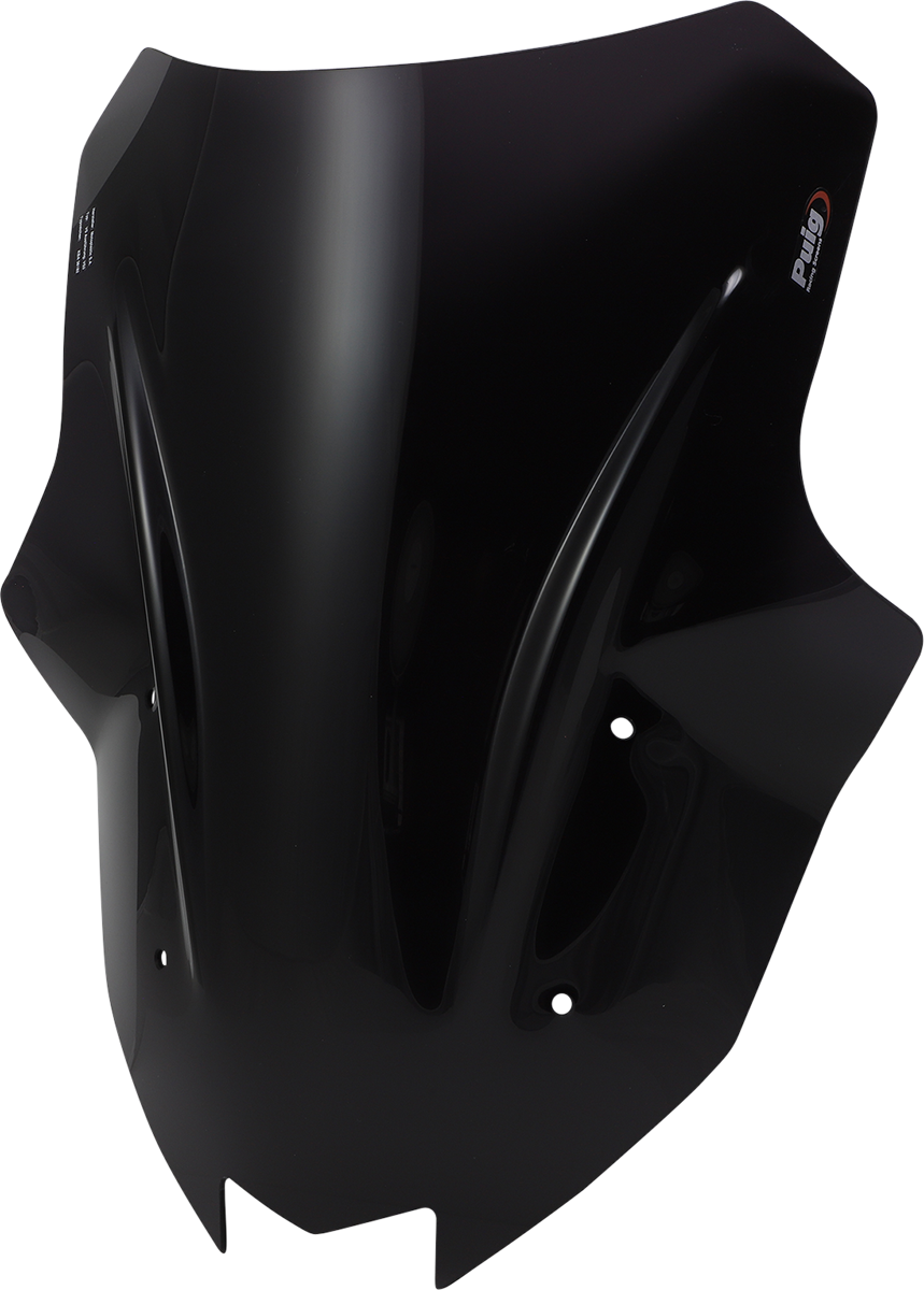 Puig Hi-Tech Parts 20471F Race Windscreen - 18-1/2" - Dark Smoke - Kawasaki | Street