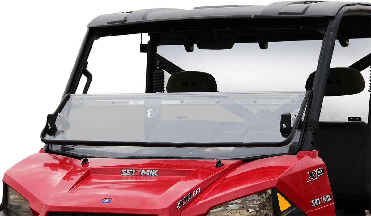 SEIZMIK Folding Windshield - Hard Coated Polycarbonate - Ranger 50-25001KIT