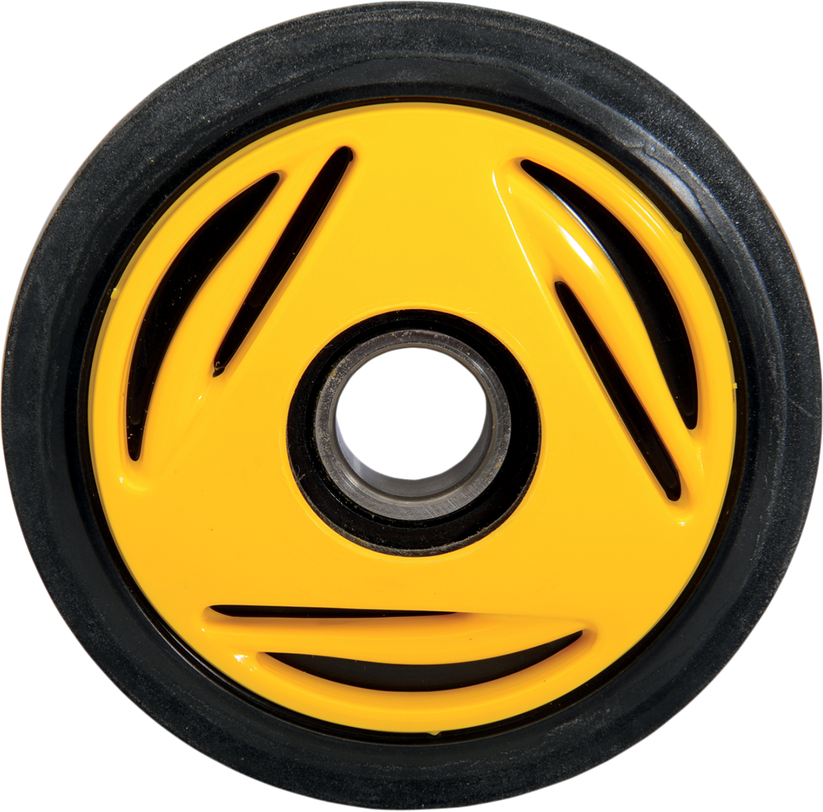 PARTS UNLIMITED Idler Wheel with Bearing 6205-2RS - Yellow - Group 11 - 135 mm OD x 1" ID R0135F-2 401A