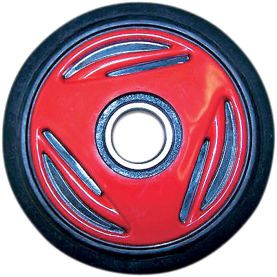 PARTS UNLIMITED Idler Wheel with Bearing 6205-2RS - Red - R0165G-2 105A
