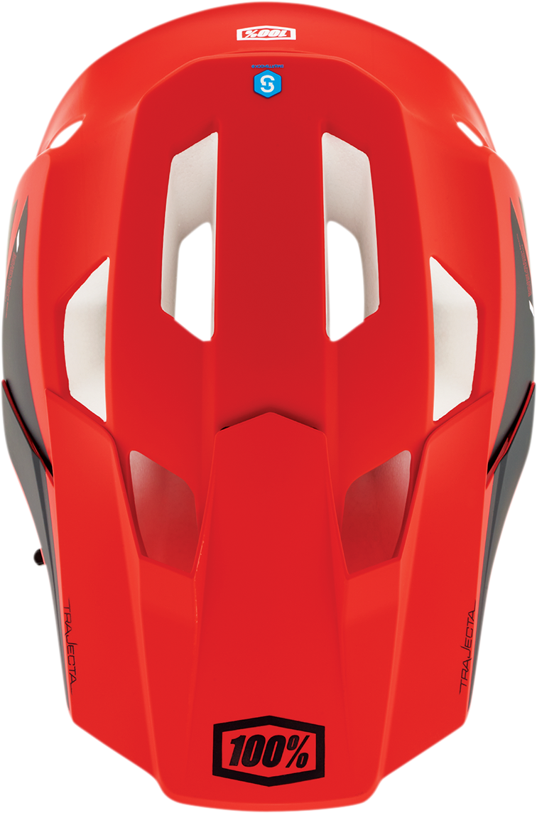 100% Trajecta Helmet - Fidlock - Cargo - Fluo Red - Small 80003-00009