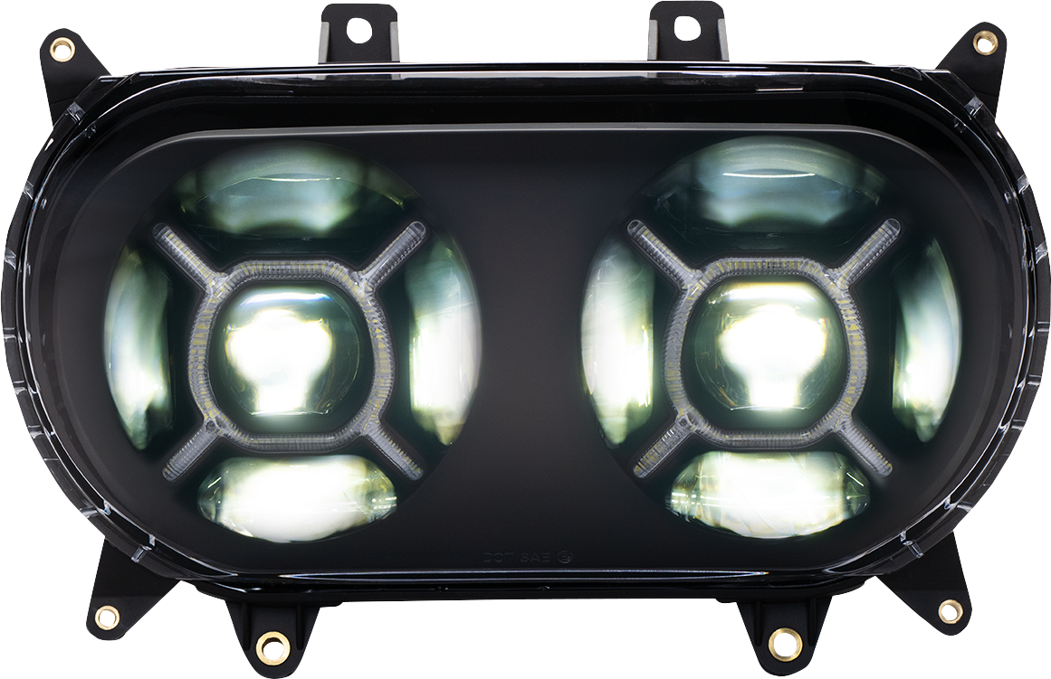 Custom Dynamics LED Headlight - Black - Road Glide CD-RG-H-B - Cycle City Outdoors