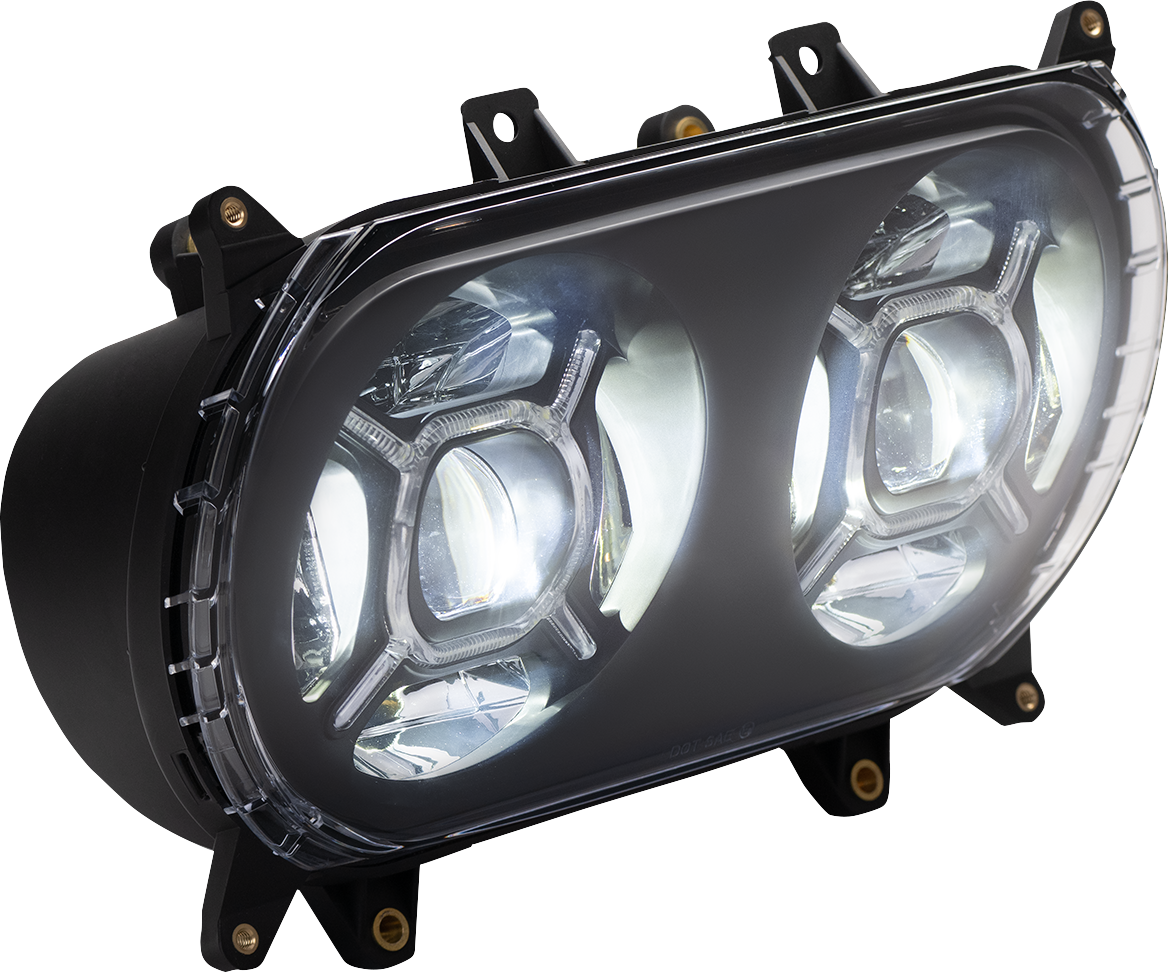 Custom Dynamics LED Headlight - Black - Road Glide CD-RG-H-B - Cycle City Outdoors