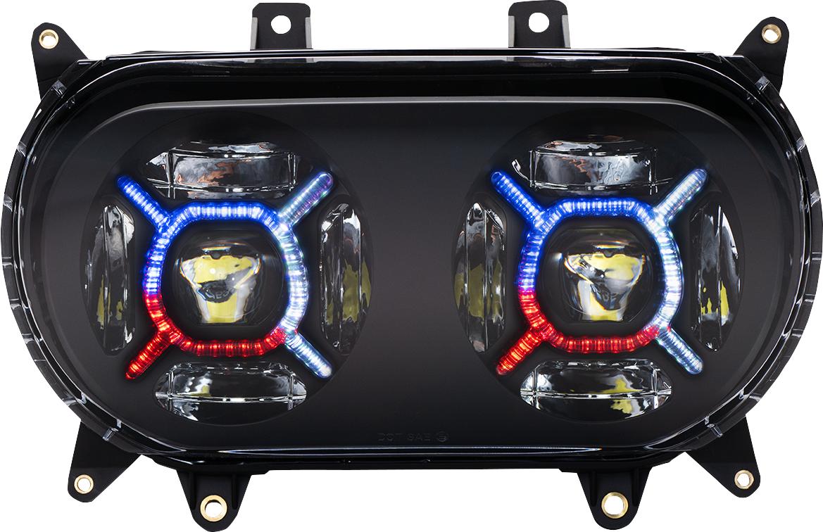 Custom Dynamics ProGLOW* Headlight - Black - Road Glide PG-RG-B - Cycle City Outdoors
