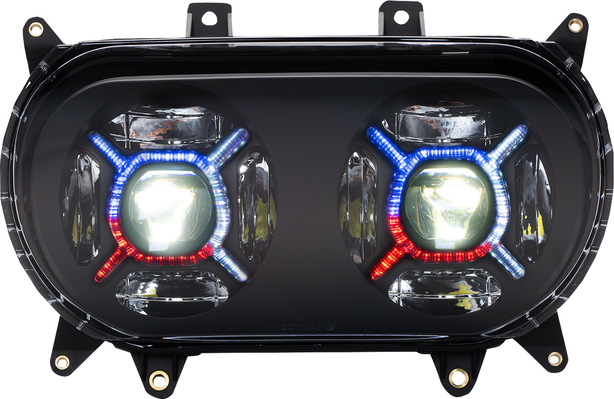 Custom Dynamics ProGLOW* Headlight - Black - Road Glide PG-RG-B - Cycle City Outdoors
