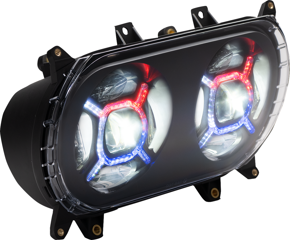 Custom Dynamics ProGLOW* Headlight - Black - Road Glide PG-RG-B - Cycle City Outdoors