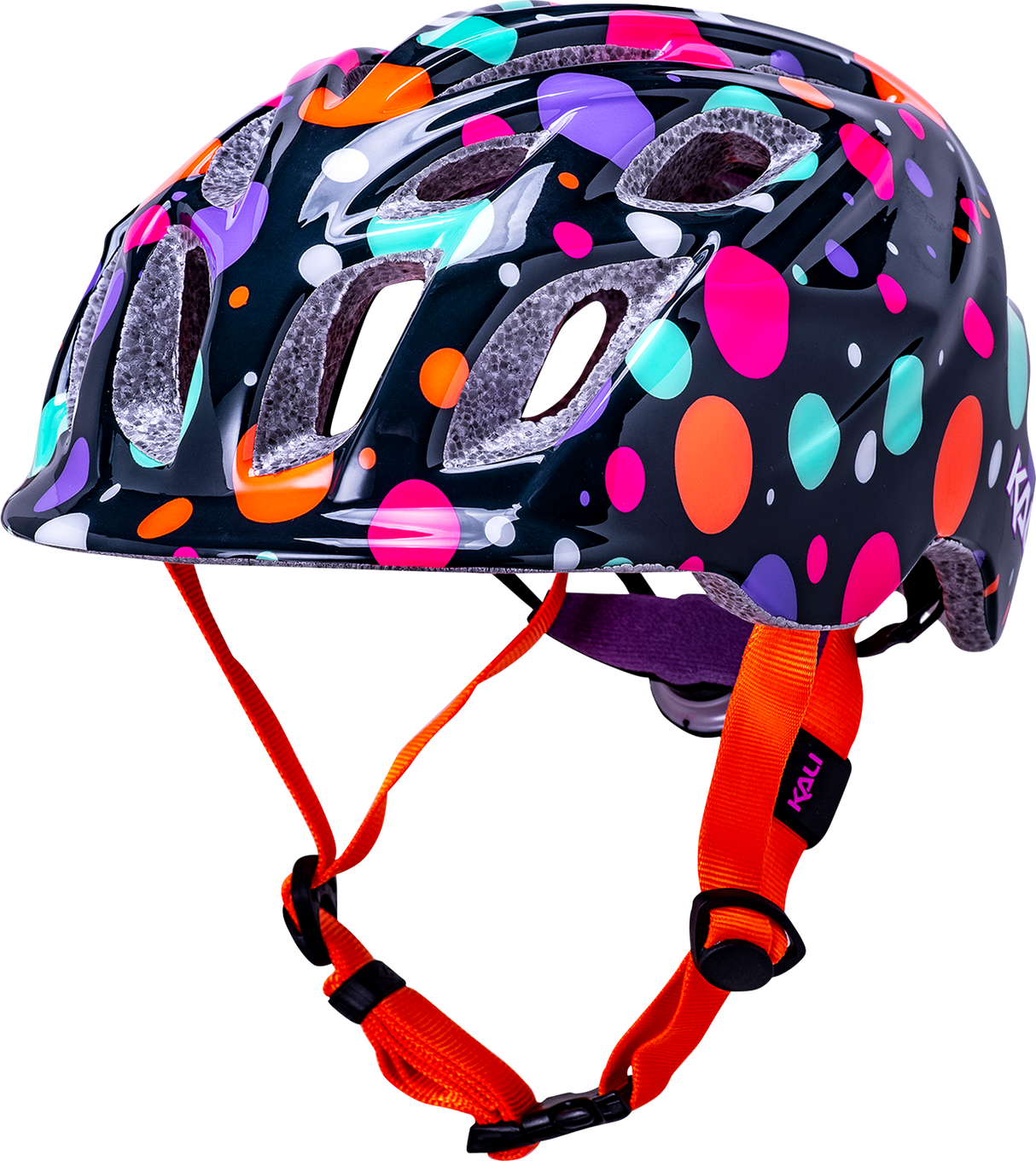 KALI Child Chakra Lighted Helmet - Confetti - Gloss Teal - Small 0221022135 - Cycle City Outdoors