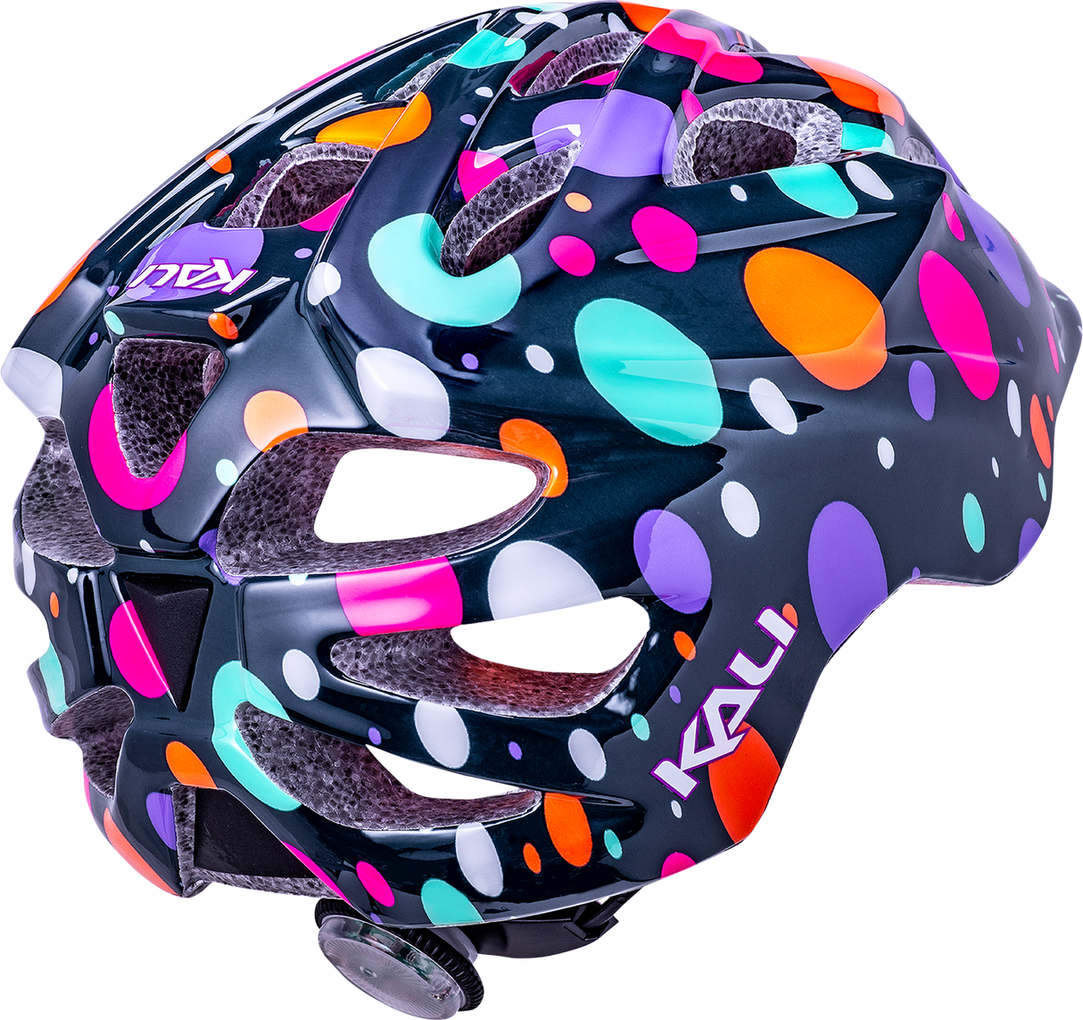 KALI Child Chakra Lighted Helmet - Confetti - Gloss Teal - Small 0221022135 - Cycle City Outdoors