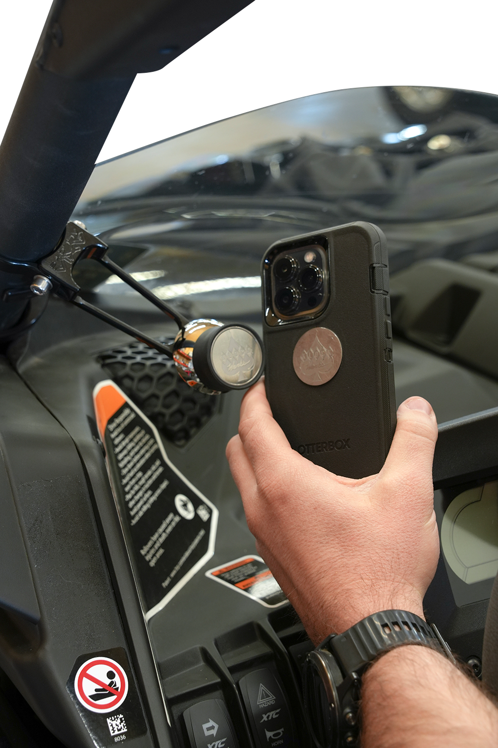 KLOCK WERKS Mount - Phone - Roll Cage - Offset - 1-7/8" KWD-05-0531