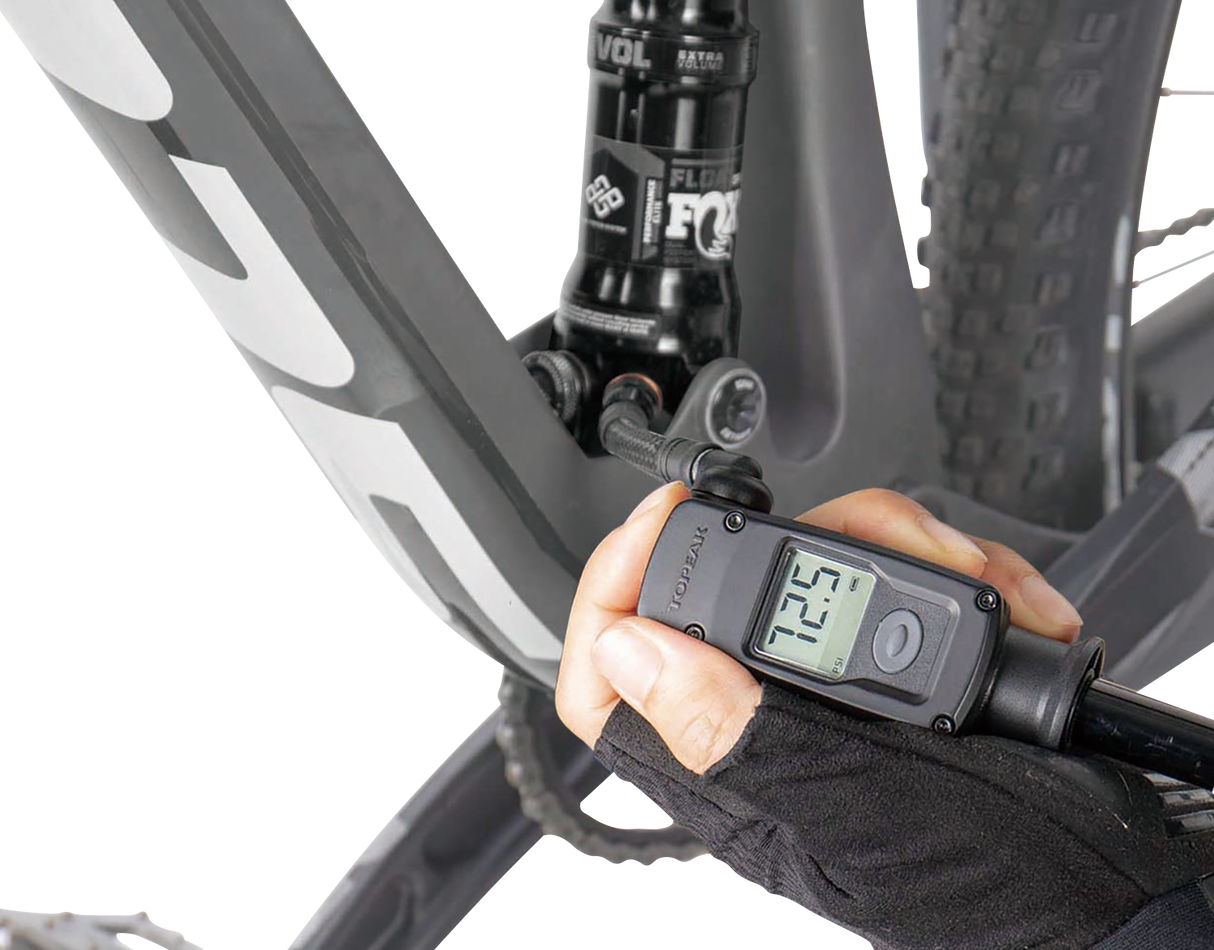 TOPEAK Mountain 2-Stage Digital Pump 61103080 - Cycle City Outdoors