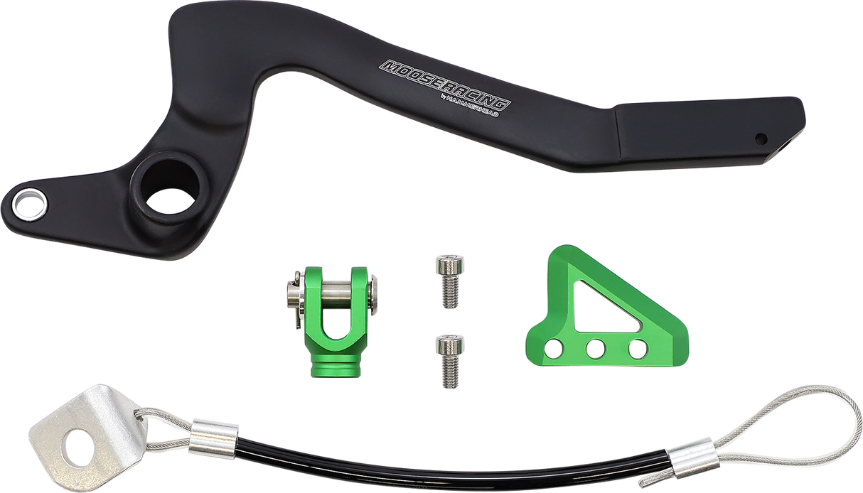 MOOSE RACING Brake Pedal - Green - Kawasaki 82-0344-21-33 - Cycle City Outdoors