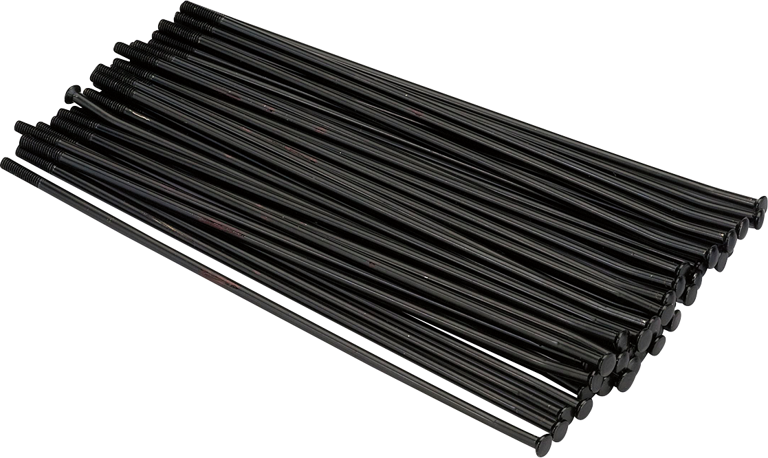 MOOSE RACING MX1 Spoke Set - Stainless Steel - Front - Black - 21" 24-301-BK - Cycle City Outdoors