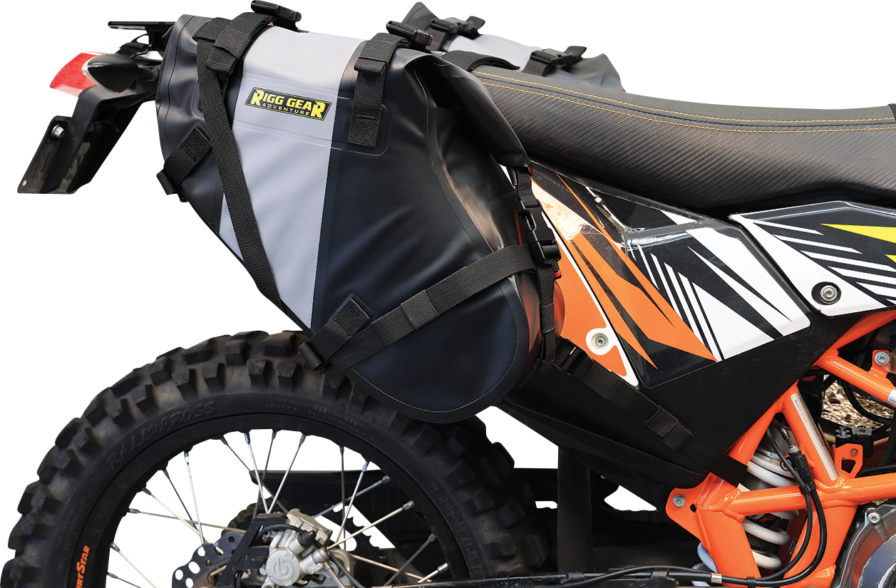 NELSON RIGG Hurricane Dual Sport Saddlebags - Black/Gray SE-4014