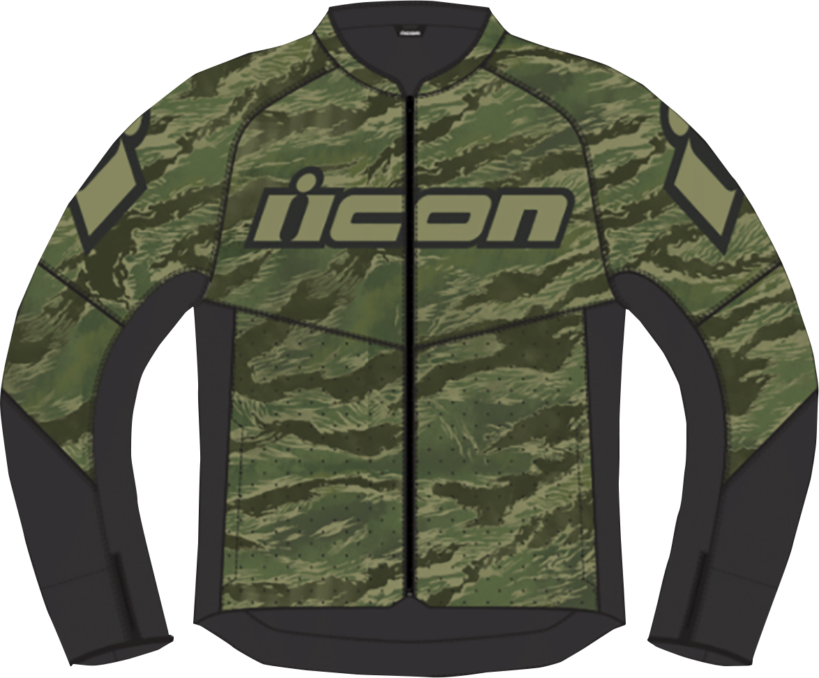 ICON Hooligan CE Tiger's Blood Jacket - Green - Medium 2820-6153