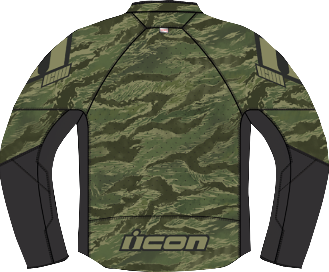 ICON Hooligan CE Tiger's Blood Jacket - Green - Medium 2820-6153
