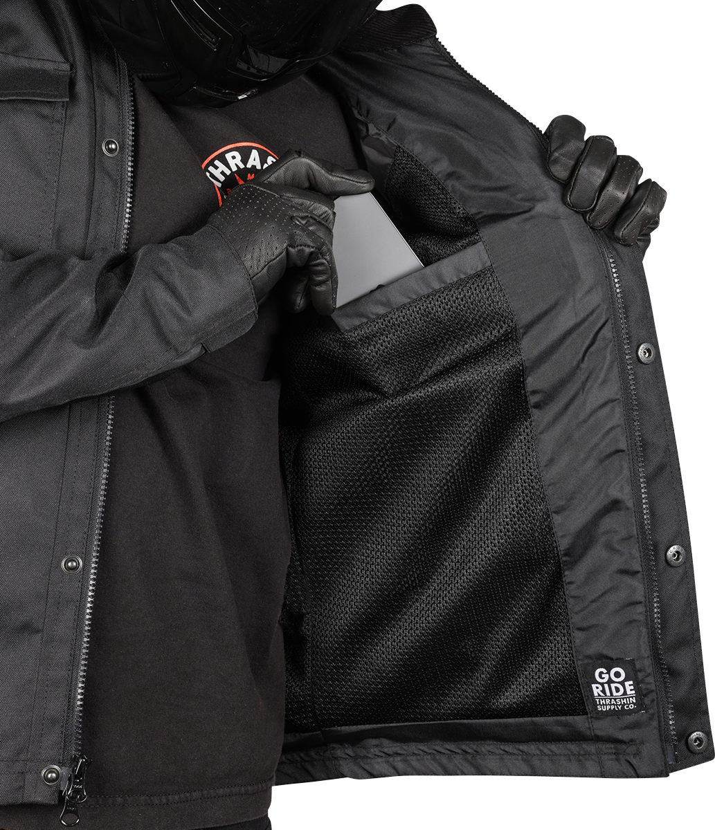 THRASHIN SUPPLY CO. Atlas v2 Riding Jacket - Black - 2XL TMJ-09-12