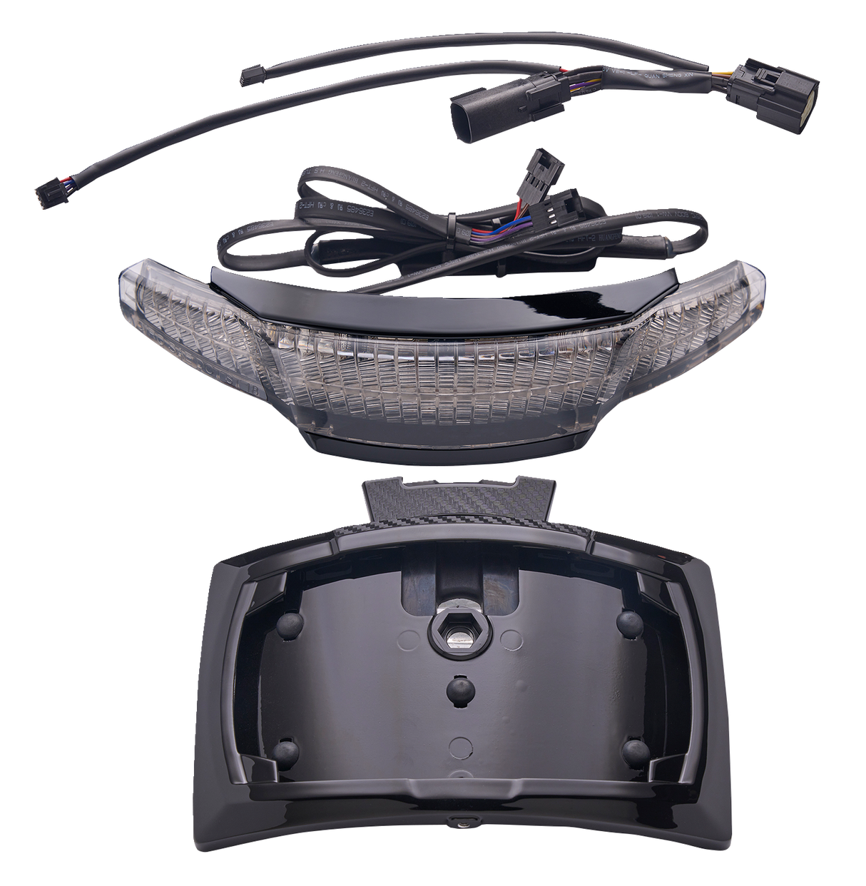 Ciro Taillight/License Plate Holder - Light Smoke Lens - Black 40354 - Cycle City Outdoors