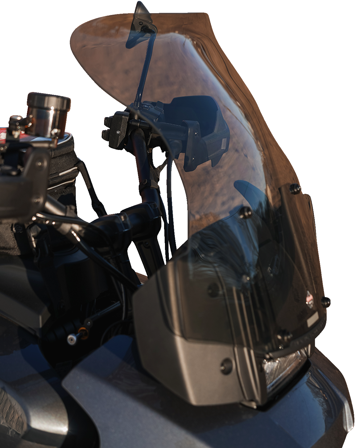 KLOCK WERKS Flare* Windshield - 15-1/2" - Tint - Pan America KWW-03-0001-T