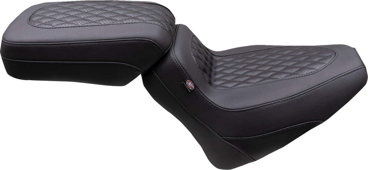 MUSTANG Squareback Seat - Solo - Black - Diamond Stitch - Chief '22-'24 88201