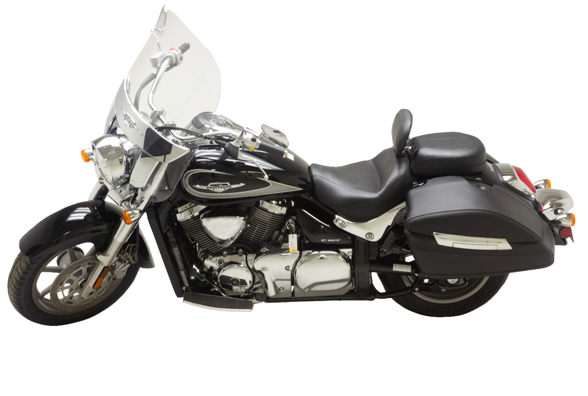 MUSTANG Recessed Wide Touring Seat - Passenger - Black w/o Studs - C90T '15-'19 89207