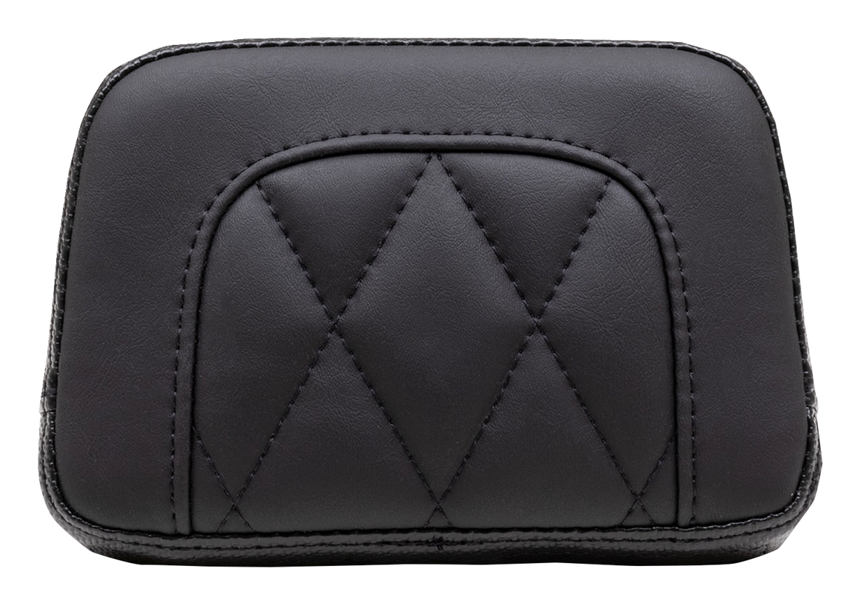 MUSTANG Touring Sissy Bar Pad - Standard - Black - Diamond Stitch - Chief '22-'23 88205