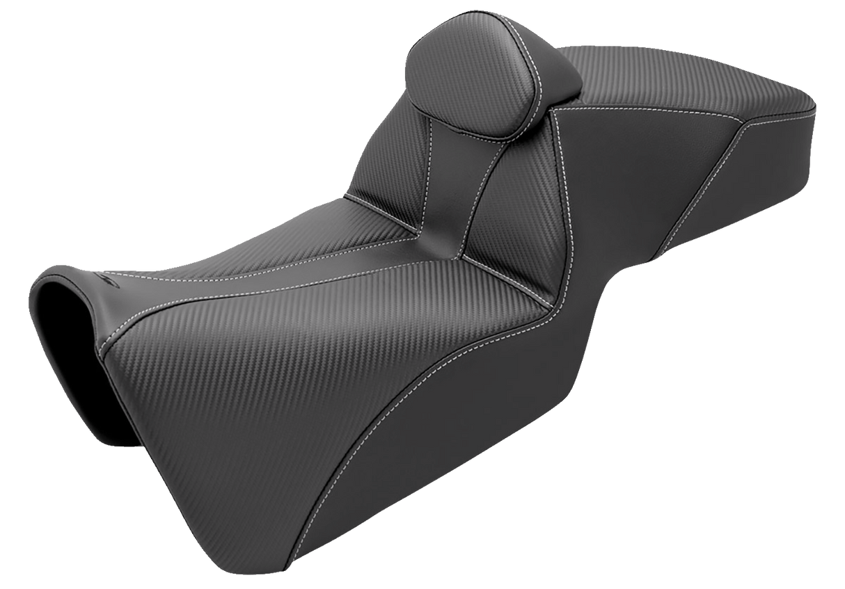 SADDLEMEN Adventure Tour Seat - w/ Backrest - Black - Pan Am '21-'24 821-34-200BR