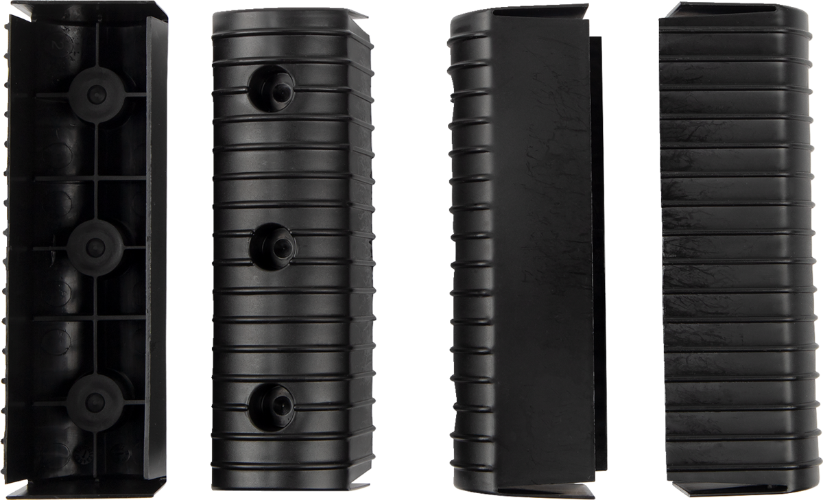 CALIBER Bunk Wrap Endcap - 2"x6" - Black - 4 Pack 23053-BK