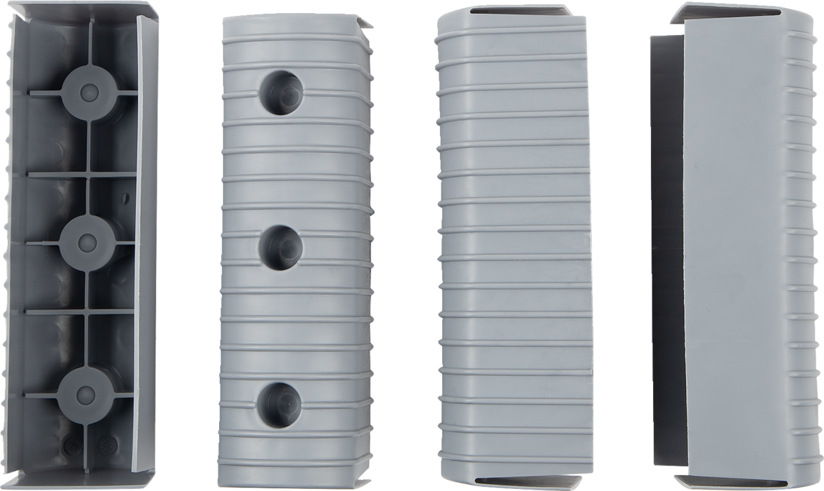 CALIBER Bunk Wrap Endcap - 2"x6" - Gray - 4 Pack 23053