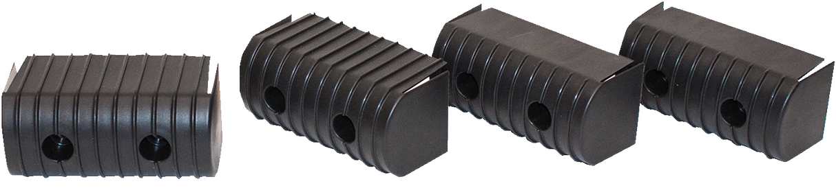 CALIBER Bunk Wrap Endcap - 2"x4" - Black - 4 Pack 23051-BK