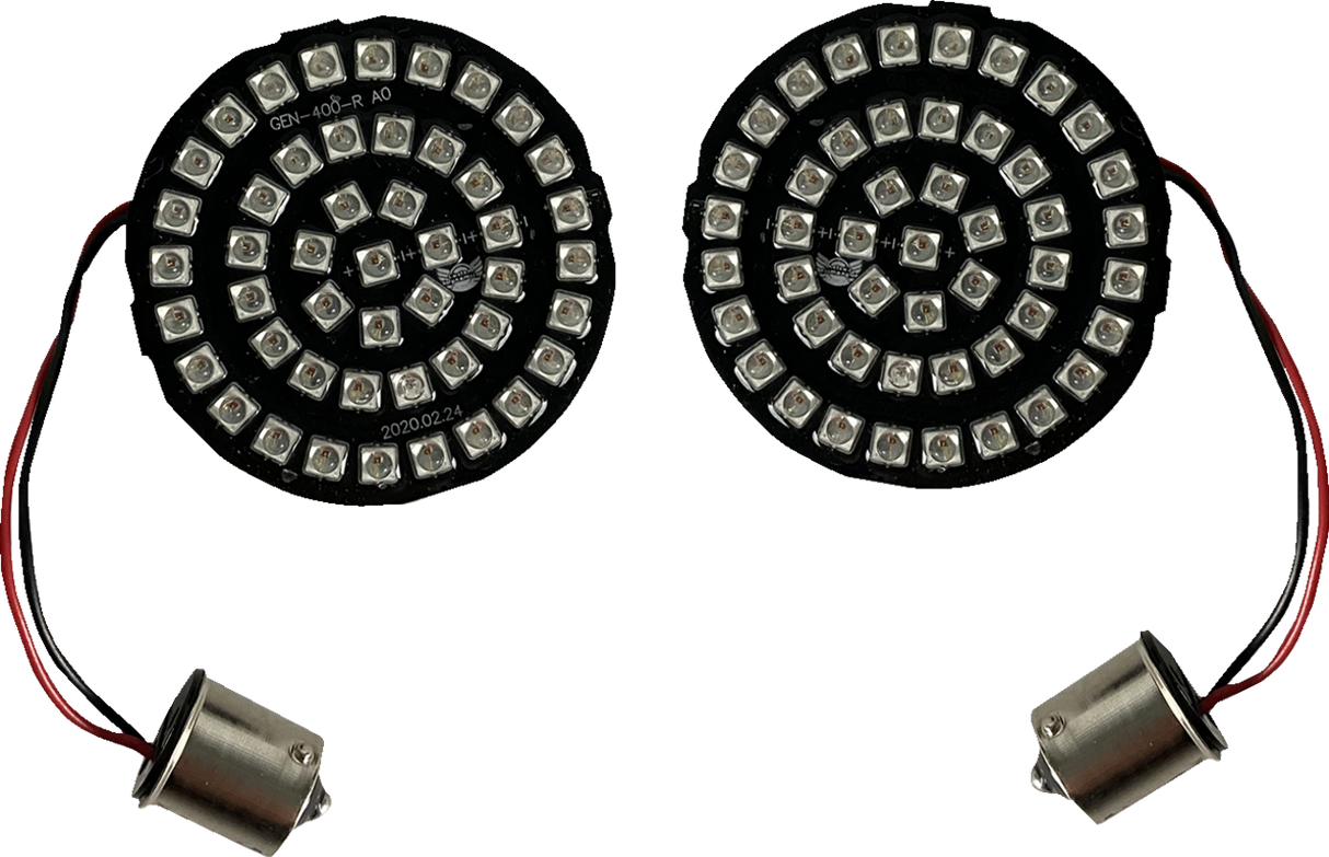 Custom Dynamics Turn Signal Insert - LED - Red - 1156 GEN-4-R-1156 - Cycle City Outdoors