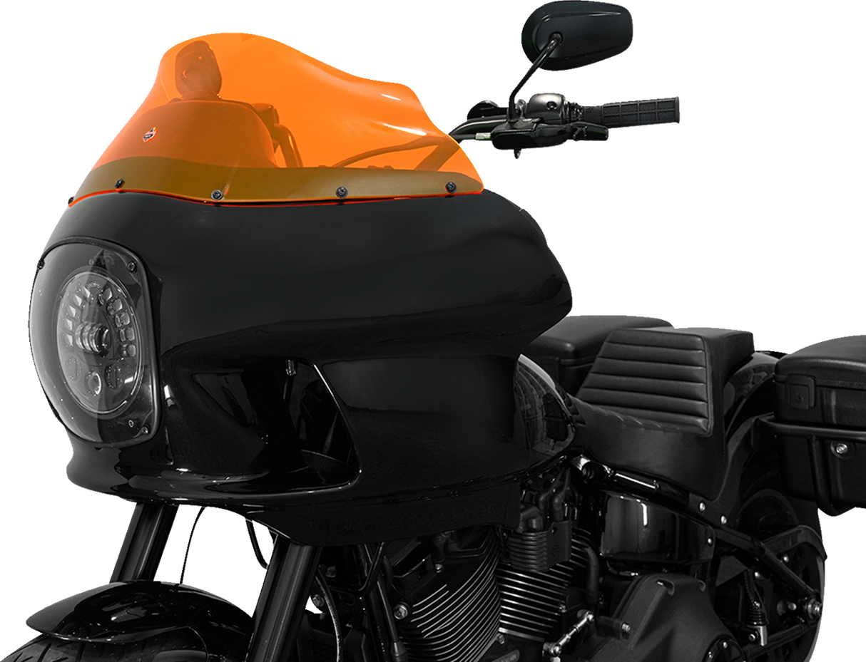 KLOCK WERKS Kolor Flare* Windshield - 9" - Orange Ice - FXRP KWW-02-0608