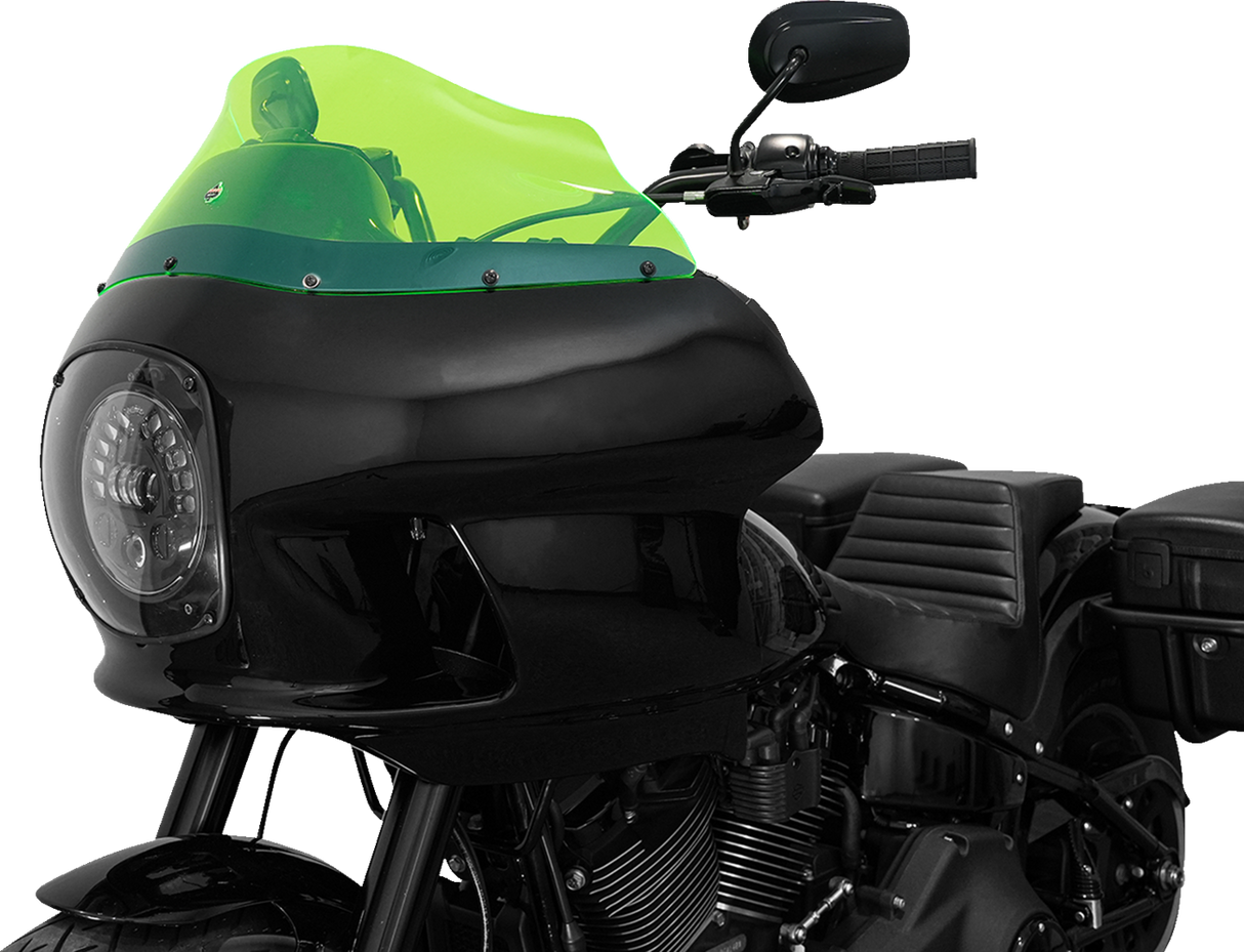 KLOCK WERKS Kolor Flare* Windshield - 9" - Green Ice - FXRP KWW-02-0610