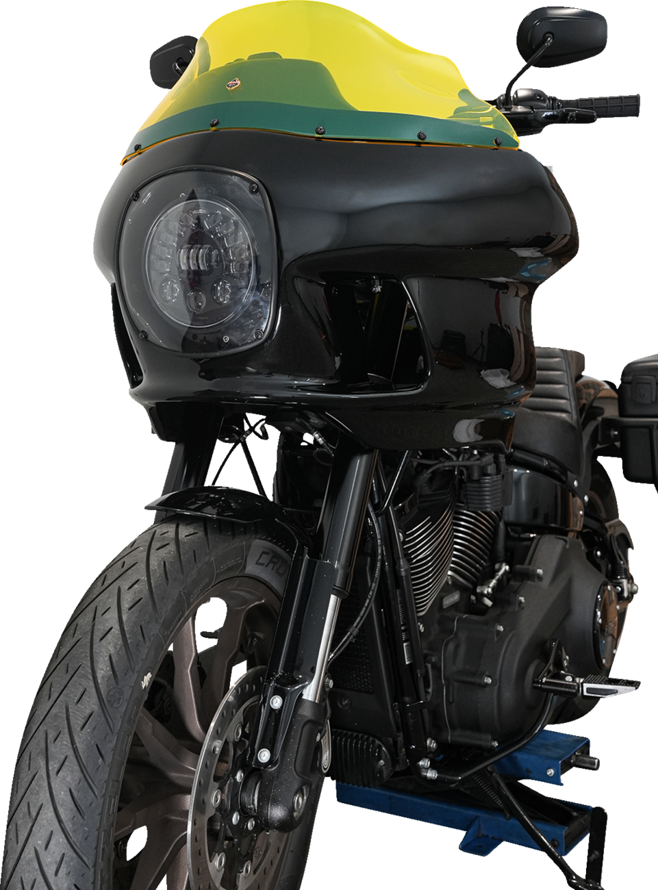 KLOCK WERKS Kolor Flare* Windshield - 9" - Yellow Ice - FXRP KWW-02-0609