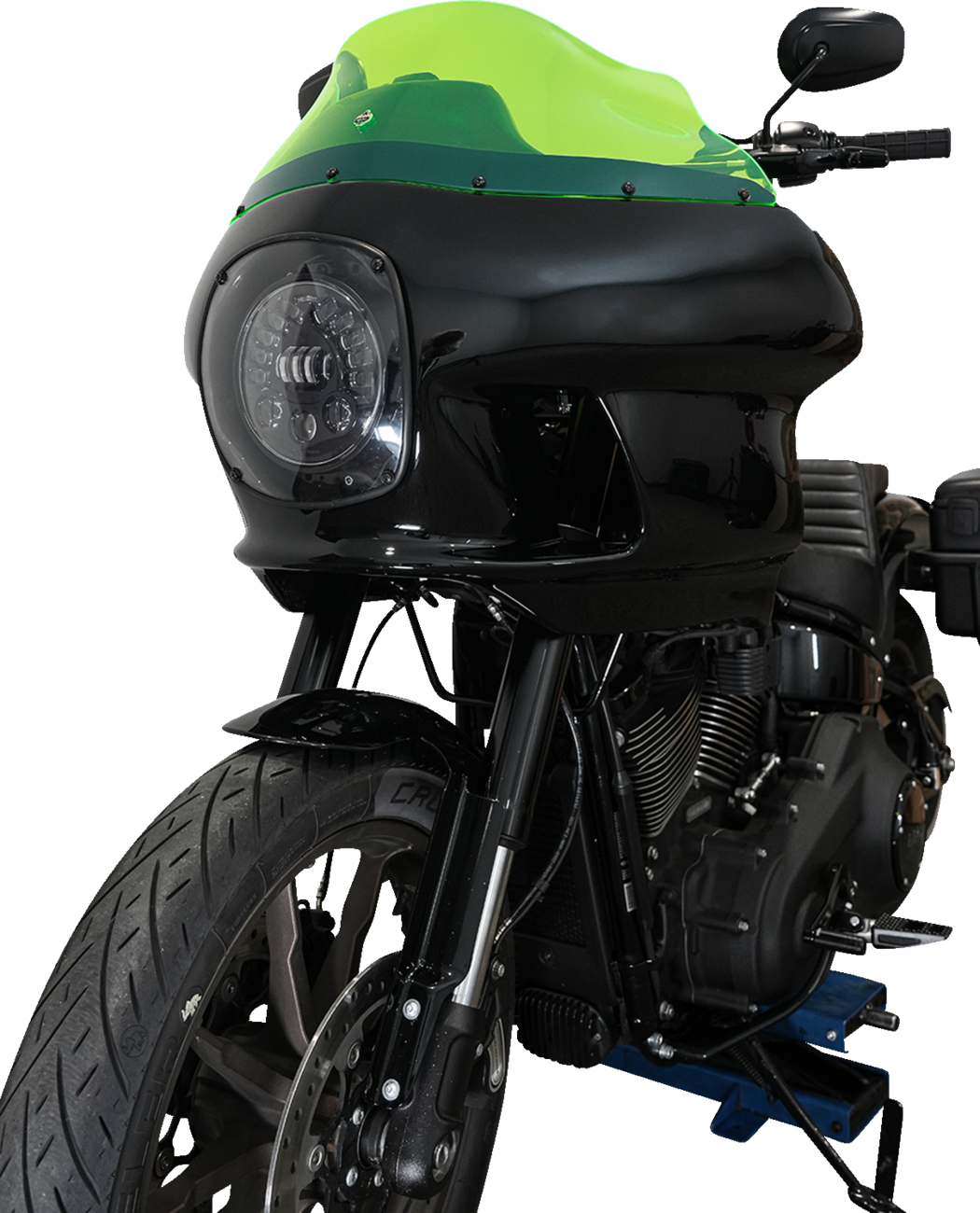 KLOCK WERKS Kolor Flare* Windshield - 9" - Green Ice - FXRP KWW-02-0610