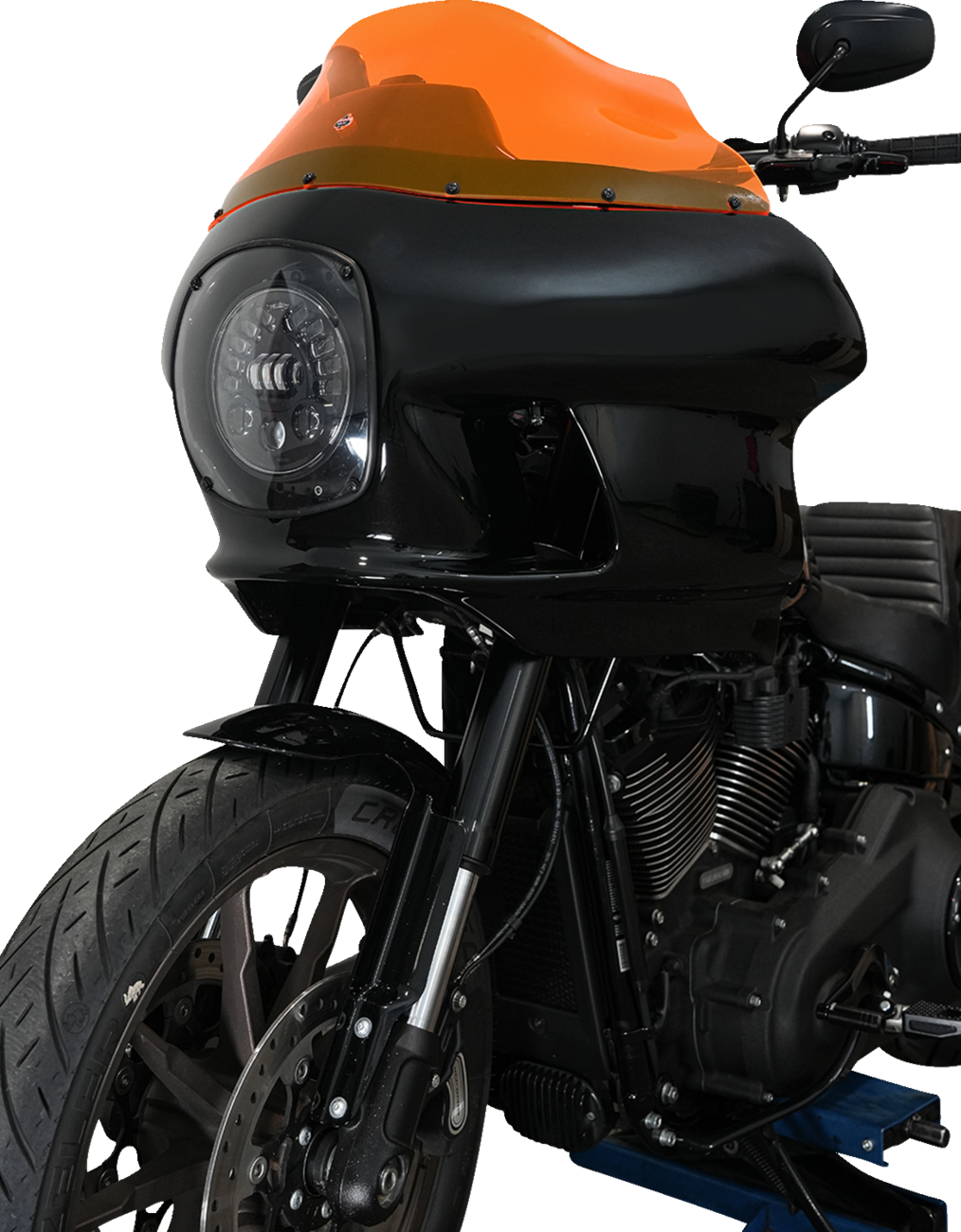 KLOCK WERKS Kolor Flare* Windshield - 9" - Orange Ice - FXRP KWW-02-0608