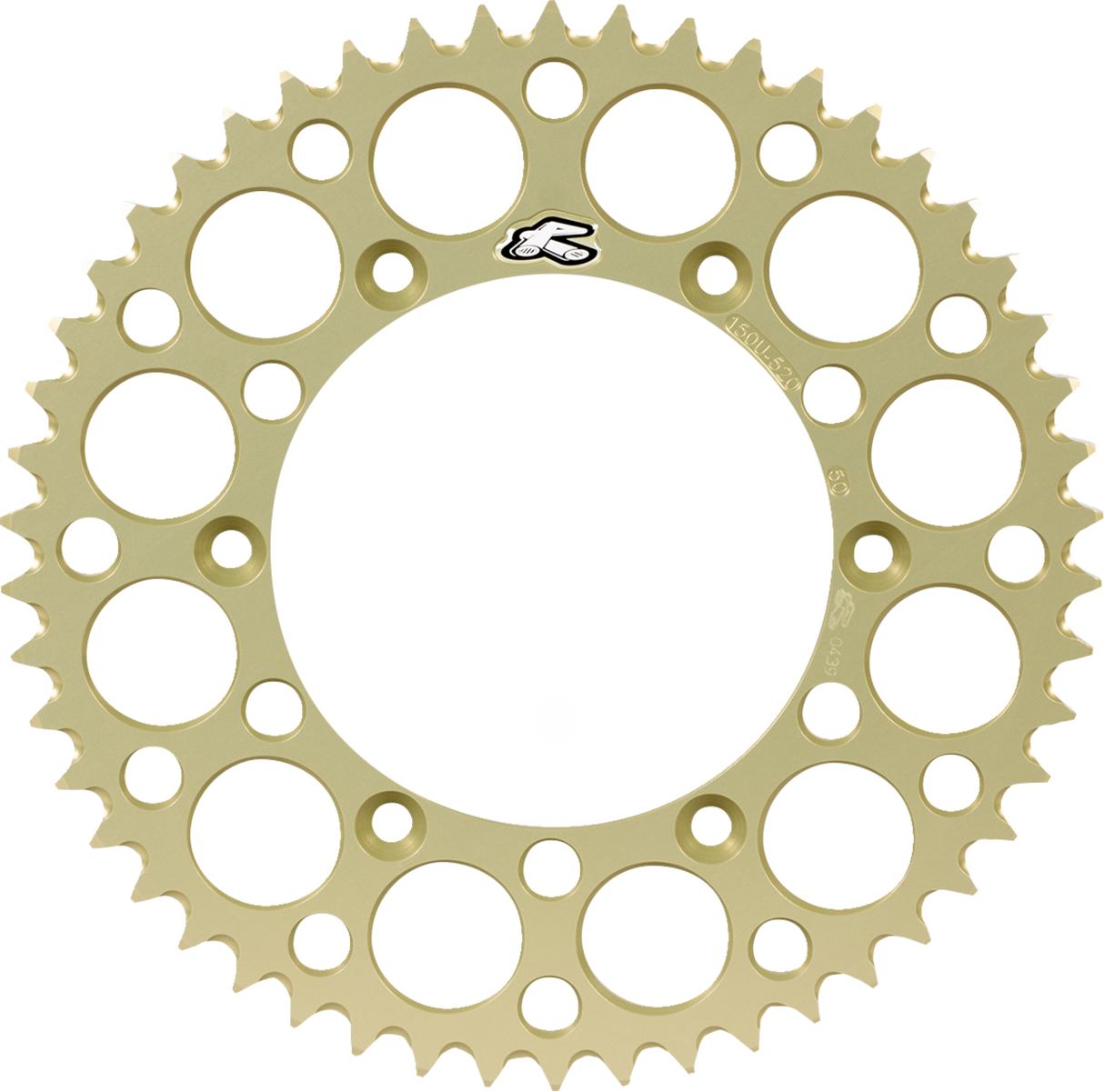 RENTHAL Rear Sprocket - Aluminum - 49 Tooth - Yamaha 150U-520-49GBHA - Cycle City Outdoors